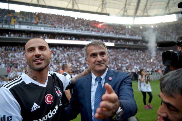 Şenol Güneş insieme a Quaresma nel 2017