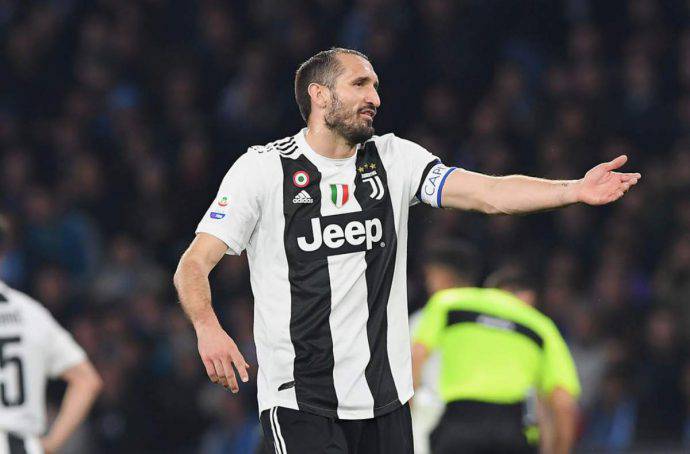 Chiellini non si è allenato salta l'Ajax
