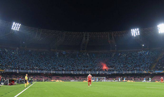 Il San Paolo era tutto azzurro contro i gunners