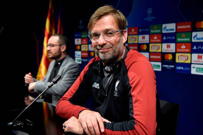 Klopp in sala stampa al Camp Nou