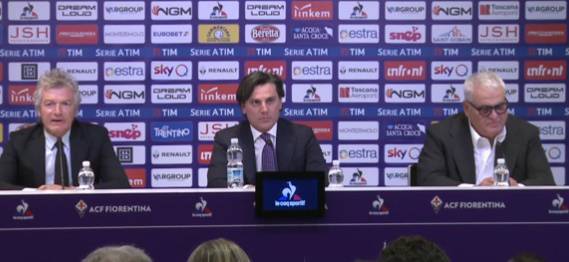 La presentazione ufficiale di Vincenzo Montella alla Fiorentina