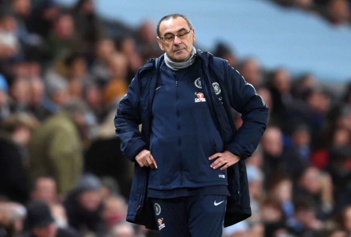 Maurizio Sarri criticato dai tifosi del Chelsea