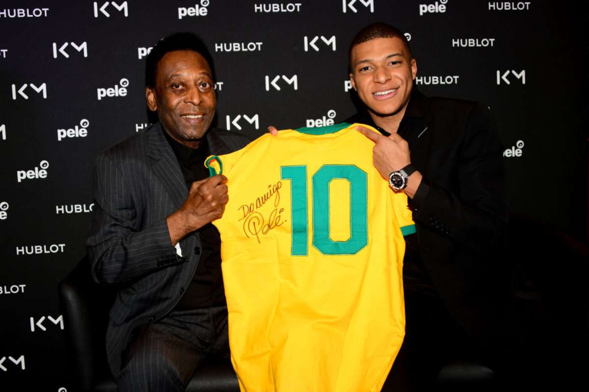 Pelè con Mbappè