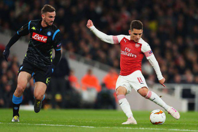 Torreira elude Fabian Ruiz e segna il raddoppio