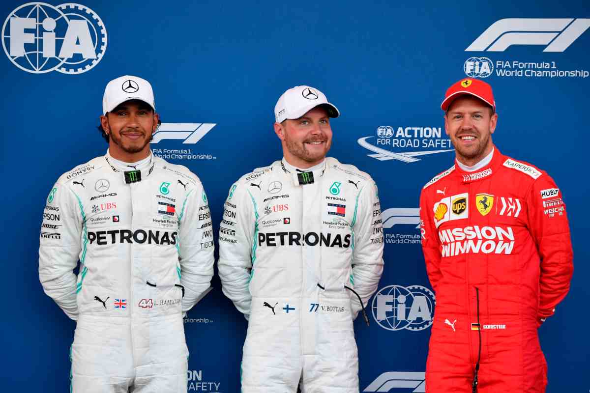 bottas hamilton vettel formula 1 baku