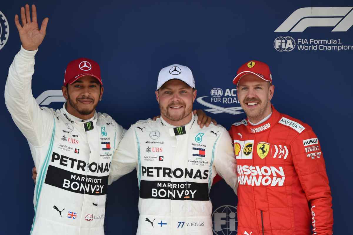 bottas hamilton vettel Formula 1 Cina Qualifiche