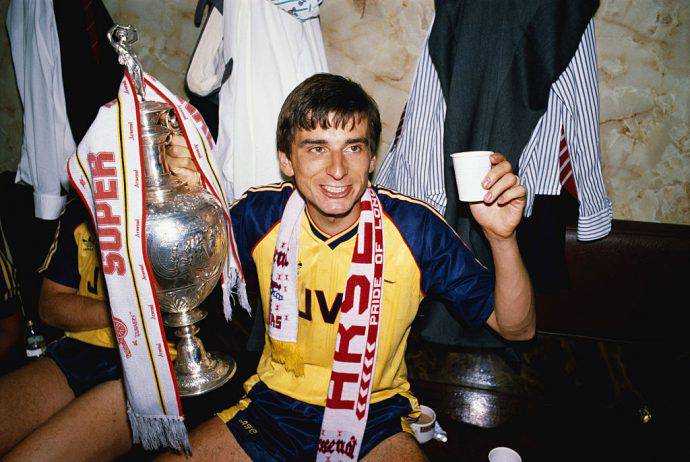 Alan Smith nello spogliatoio di Anfield nel 1989