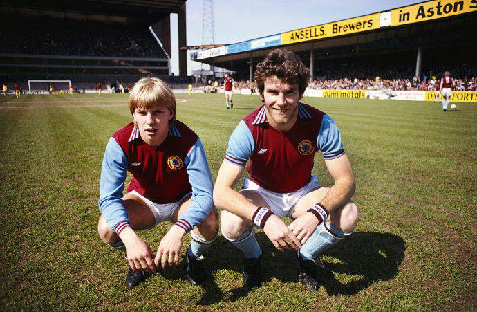 Gary Shaw e Peter Withe al Villa Park