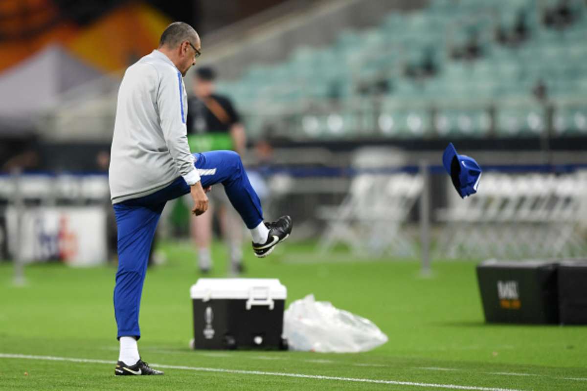 Higuain-Luiz Sarri Chelsea 