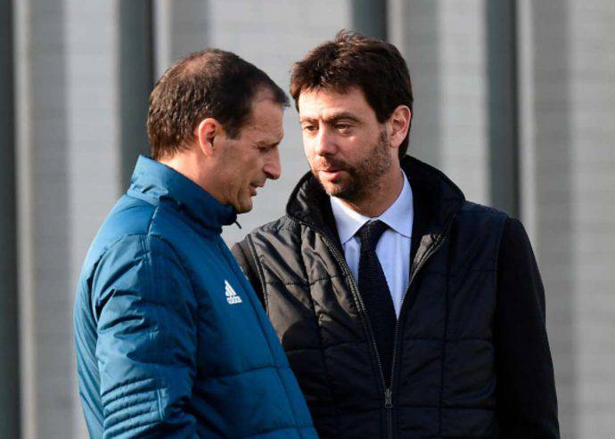 Massimiliano Allegri e Andrea Agnelli discutono del futuro