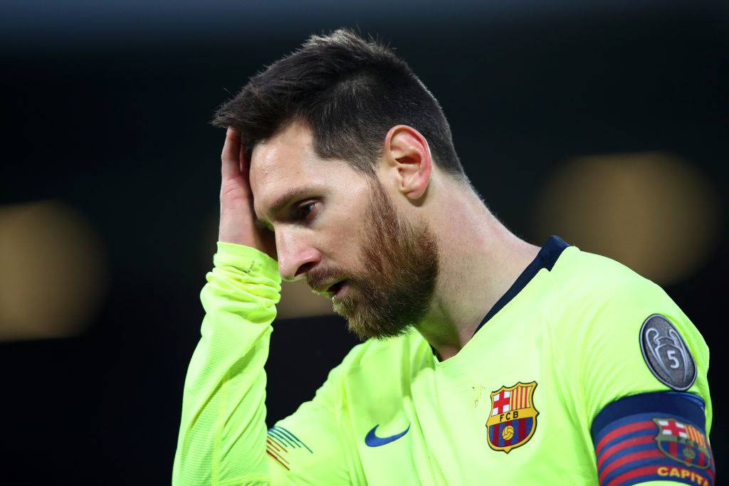 Messi non si capacita del 4-0 subito a Liverpool