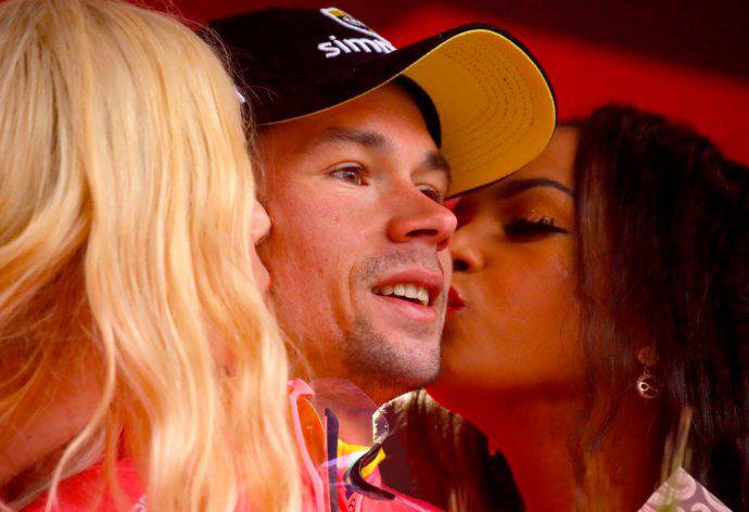 Primoz Roglic è protagonista al Giro d'Italia 2019