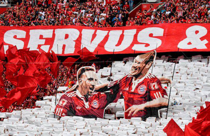 Ribery e Robben per sempre nei cuori dei tifosi del Bayern
