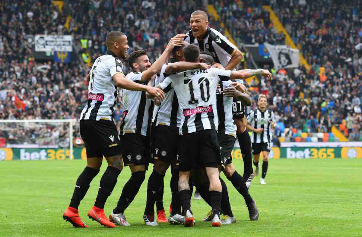 Probabile formazione Udinese contro la Sampdoria