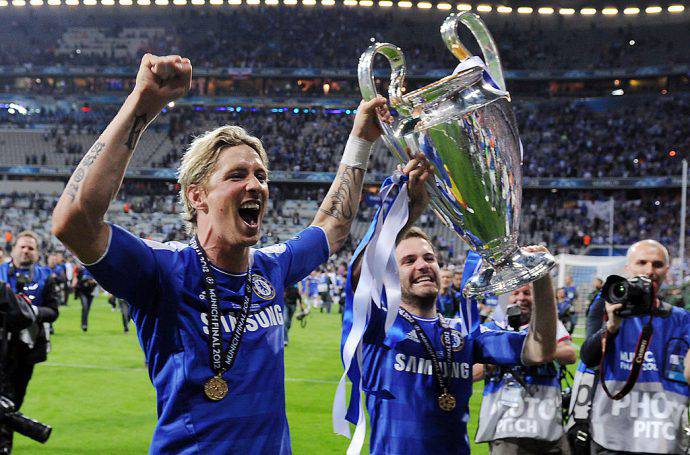 Delirio Champions nel 2012 con il Chelsea
