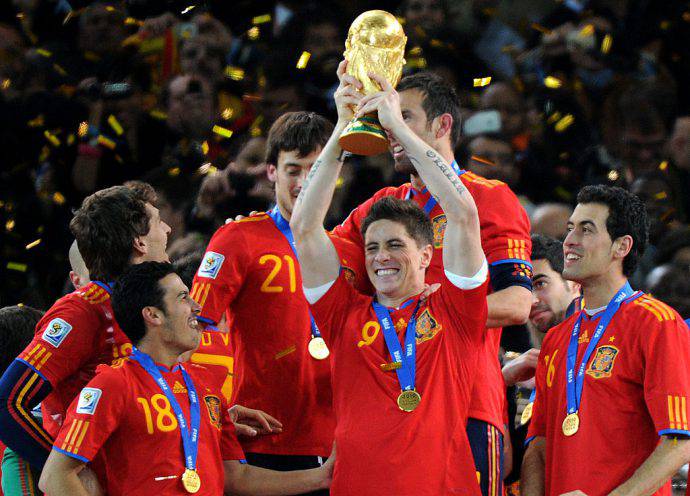 Fernando Torres sul tetto del mondo nel 2010