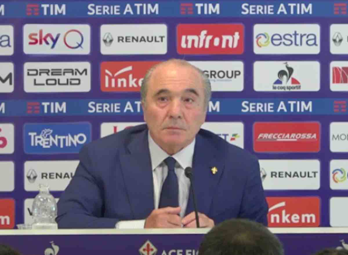 Il neo presidente della Fiorentina, Commisso si presenta alla stampa