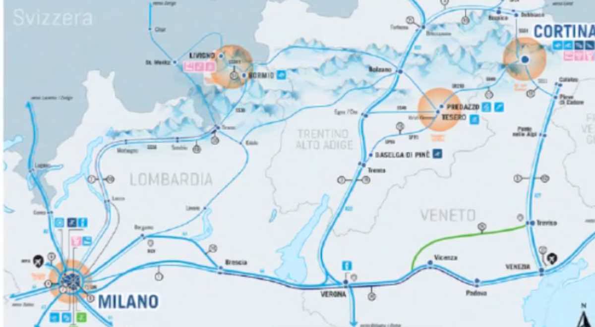 La mappa delle Olimpiadi 2026