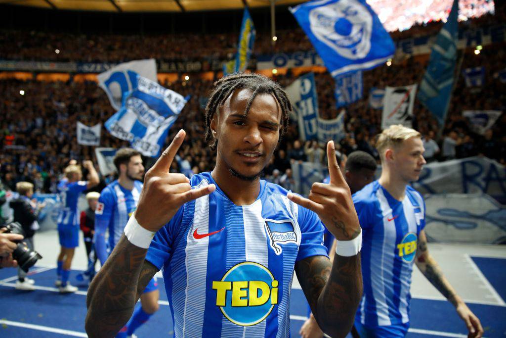 Valentino Lazaro con l'Hertha Berlino