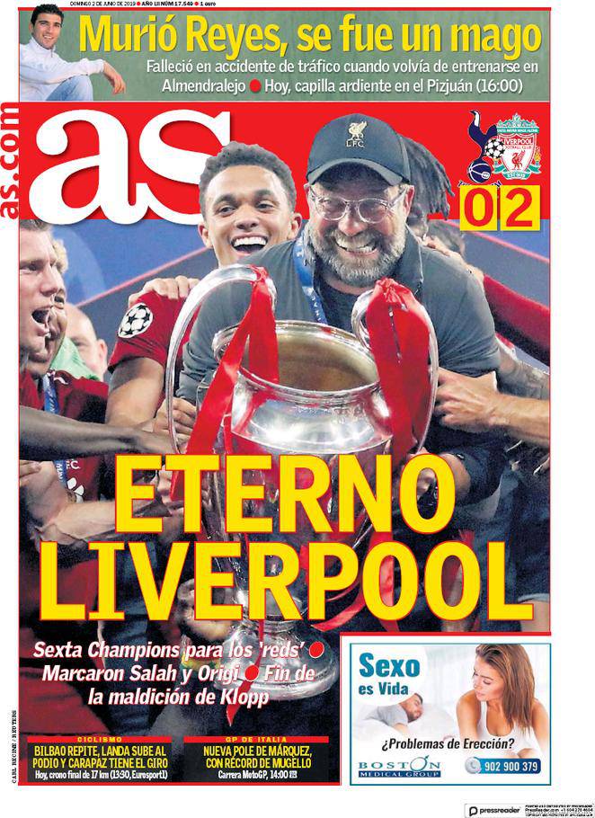 Liverpool stampa Champions League