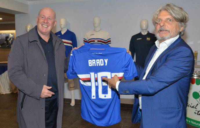 Ferrero insieme a Liam Brady