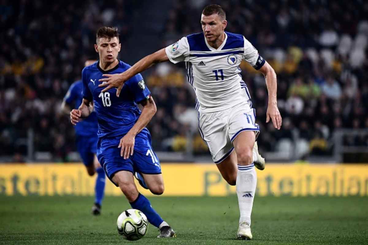 Dzeko Barella Inter 