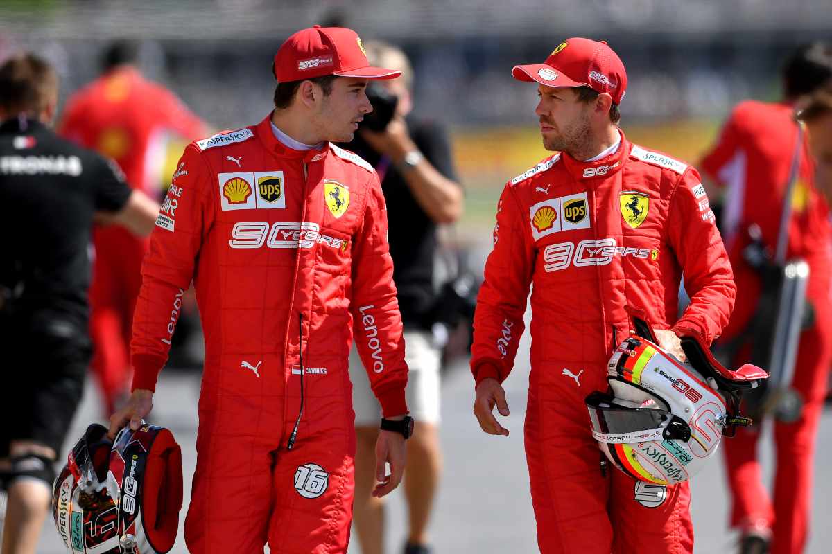 vettel leclerc formula 1 ferrari