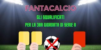 squalificati serie a 38a giornata