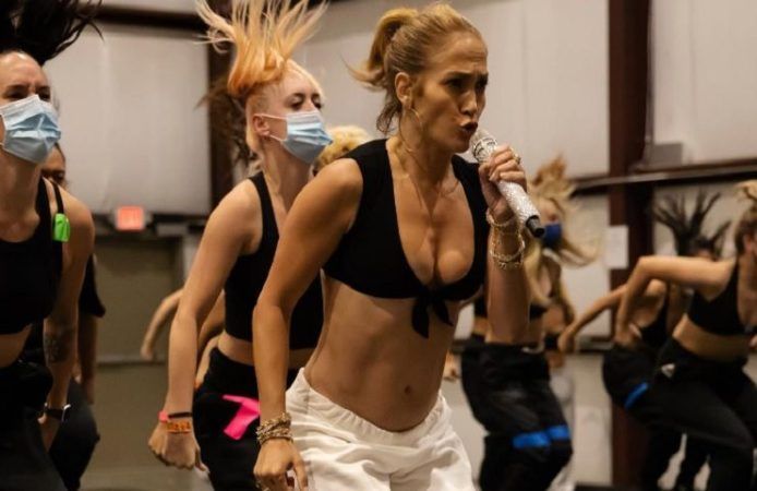 Jennifer Lopez allenamento