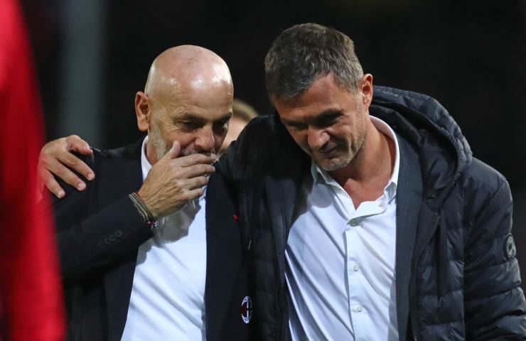 Maldini Pioli furia secondo tempo Kjaer