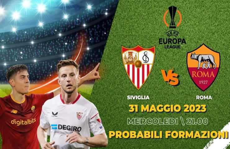 siviglia roma europa league formazioni