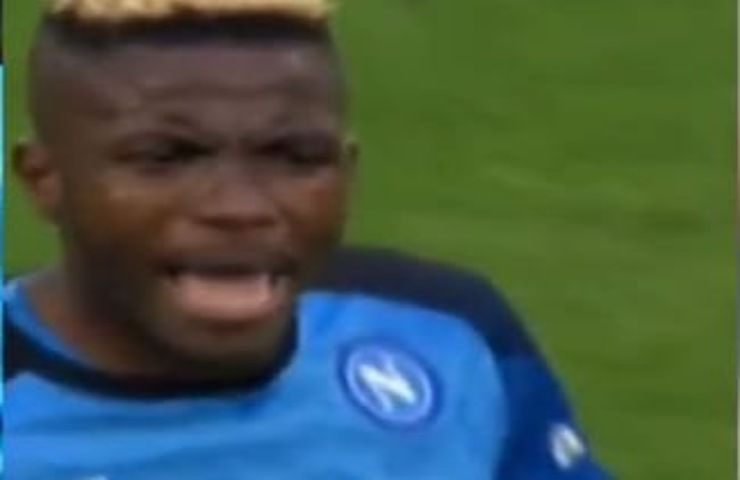 Napoli, furia Osimhen al cambio