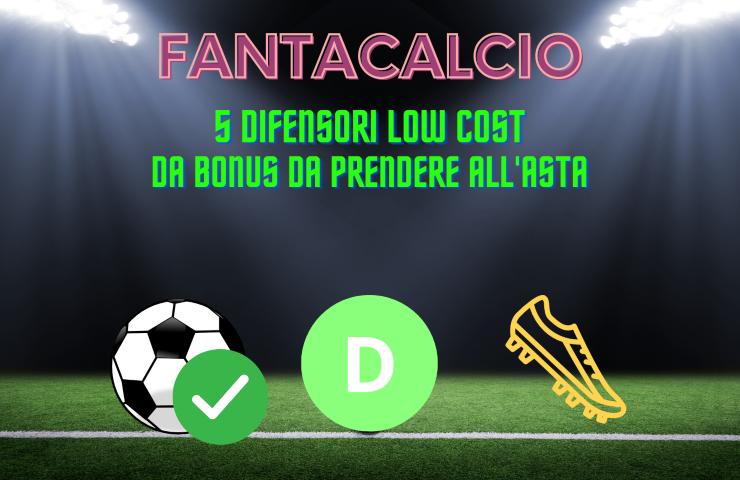 fantacalcio difensori low cost