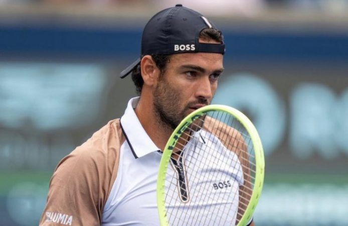 Matteo Berrettini panchina Italia-Cile