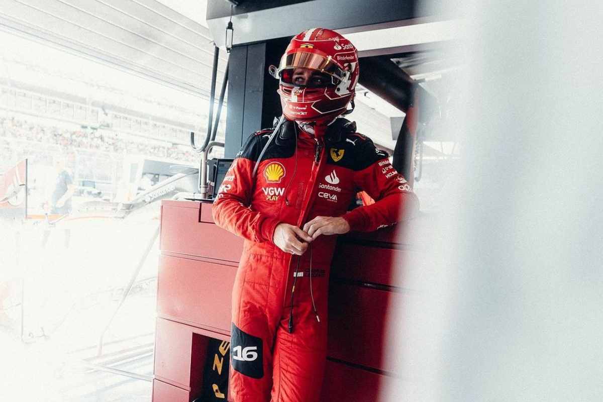 Formula 1 Leclerc devastato