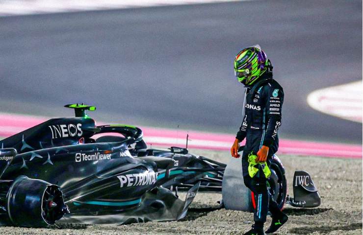 Hamilton multa FIA incidente