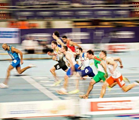 Marcell Jacobs in gara