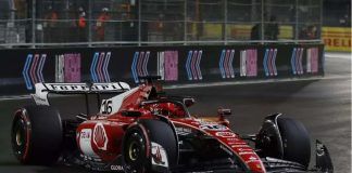 Leclerc pole position Las Vegas Sainz