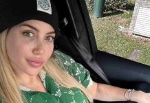 Wanda Nara intimo letto foto
