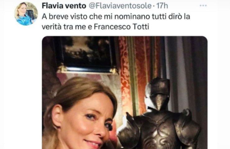 Francesco Totti messaggio presunta amante