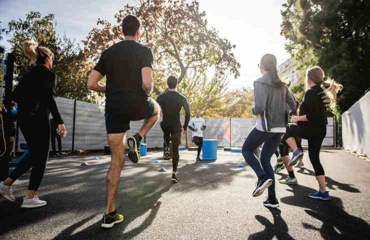 Allenamento cardio di gruppo