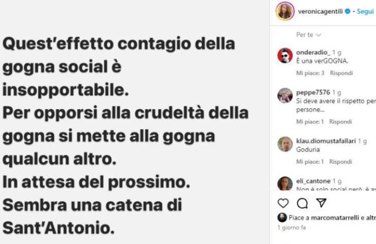 Veronica Gentili post
