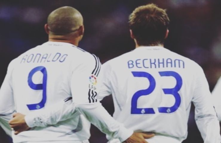 Ronaldo Beckham ai tempi del Real Madrid retroscena