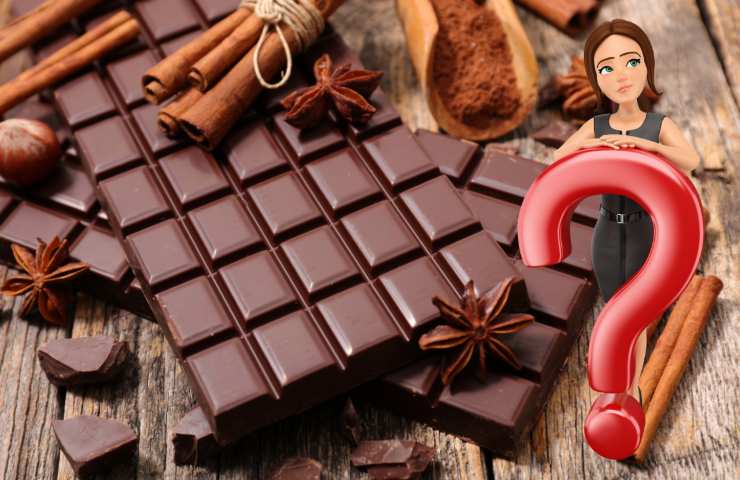 donna in dubbio se il cioccolato può essere introdotto in una dieta sana