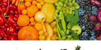 frutta e verdura colorate