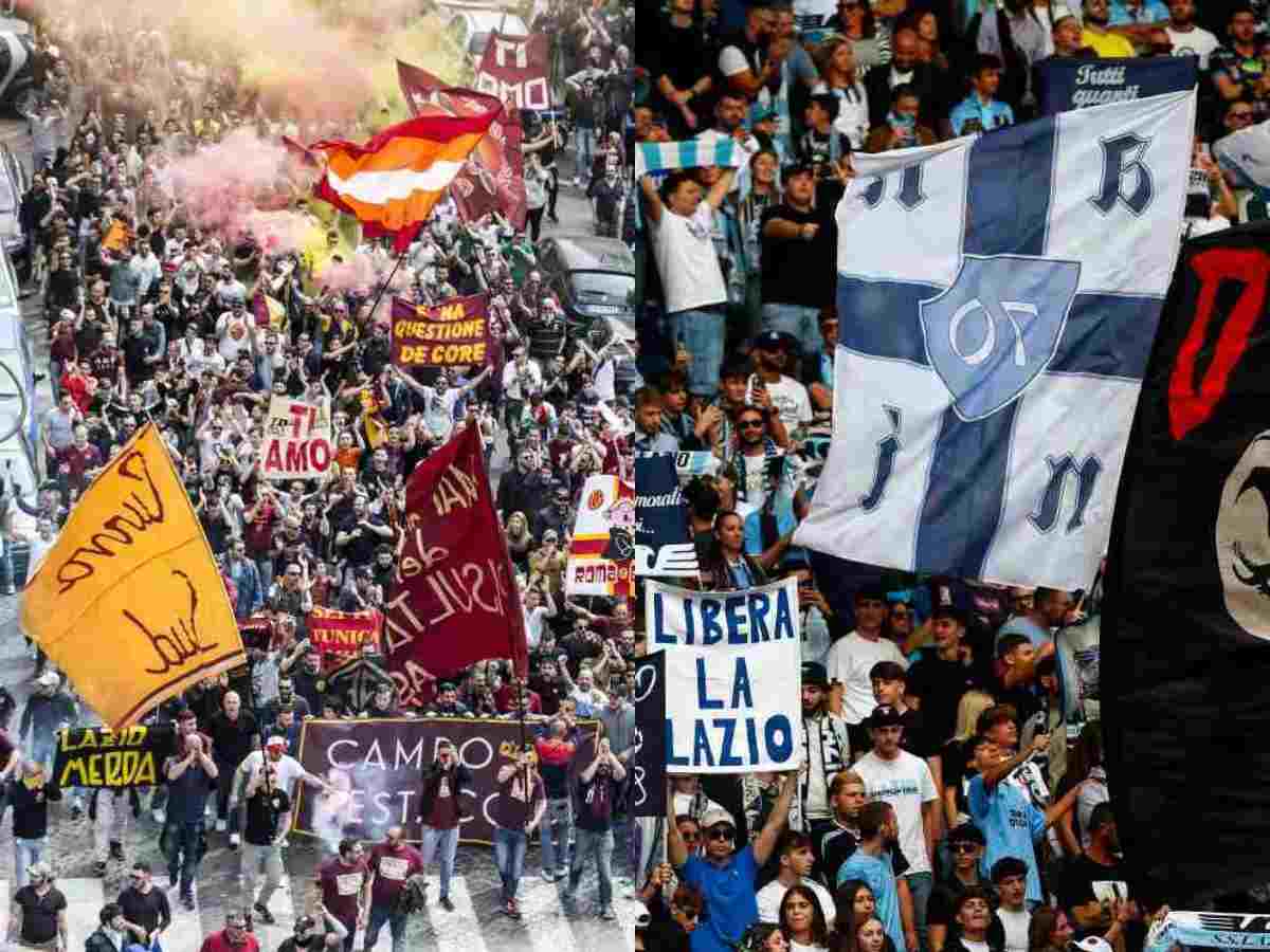 Tifosi Roma e Lazio  