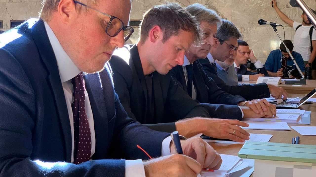 Alex Schwazer nel corso dell'udienza in tribunale