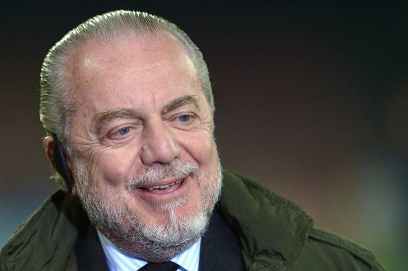 Aurelio De Laurentiis, presidente del Napoli da Anfield