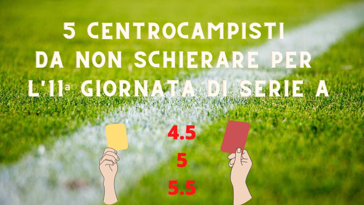 centrocampisti fantacalcio 11a giornata Serie A