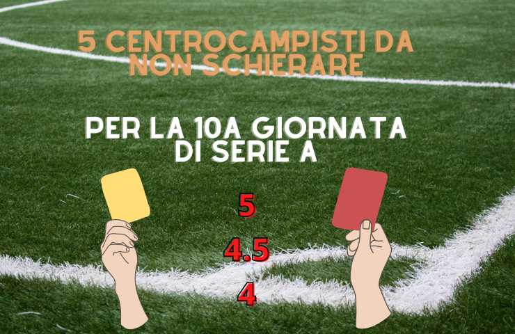 fantacalcio centrocampisti 10ª giornata Serie A